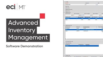 ERP Software for Manufacturing: Advanced Inventory Management with M1