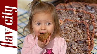 2 Year Old Makes Banana Bread #shorts