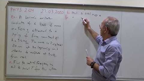 Classical Mechanics - Simple Harmonic Motion - 4 (SHM - 4)