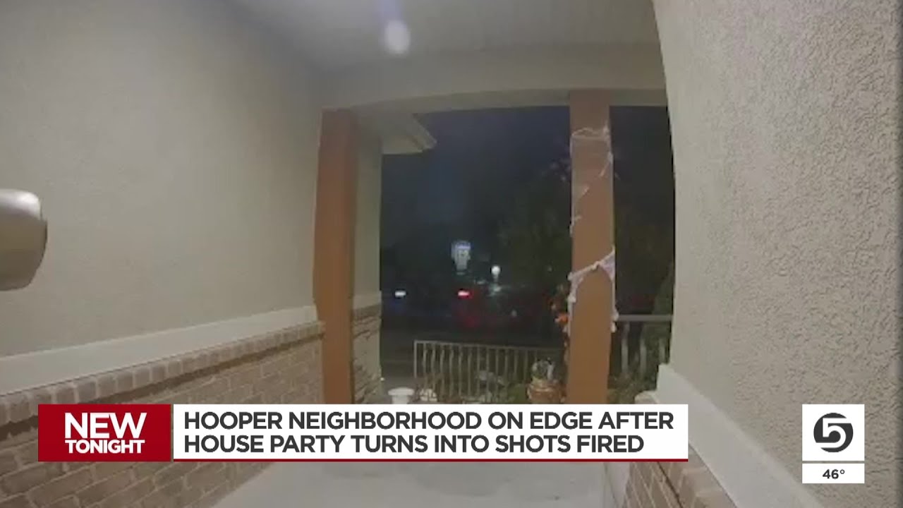 Neighbors on edge after Hooper house party ends in gunfire - YouTube