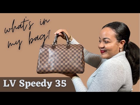 Louis Vuitton Speedy 35  What's in my bag?! 
