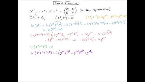 QFT16.7 trace gamma matrices
