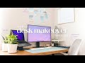 vlog | work from home desk decoration & makeover | functional, minimal, hopefully aesthetic 🌿✨
