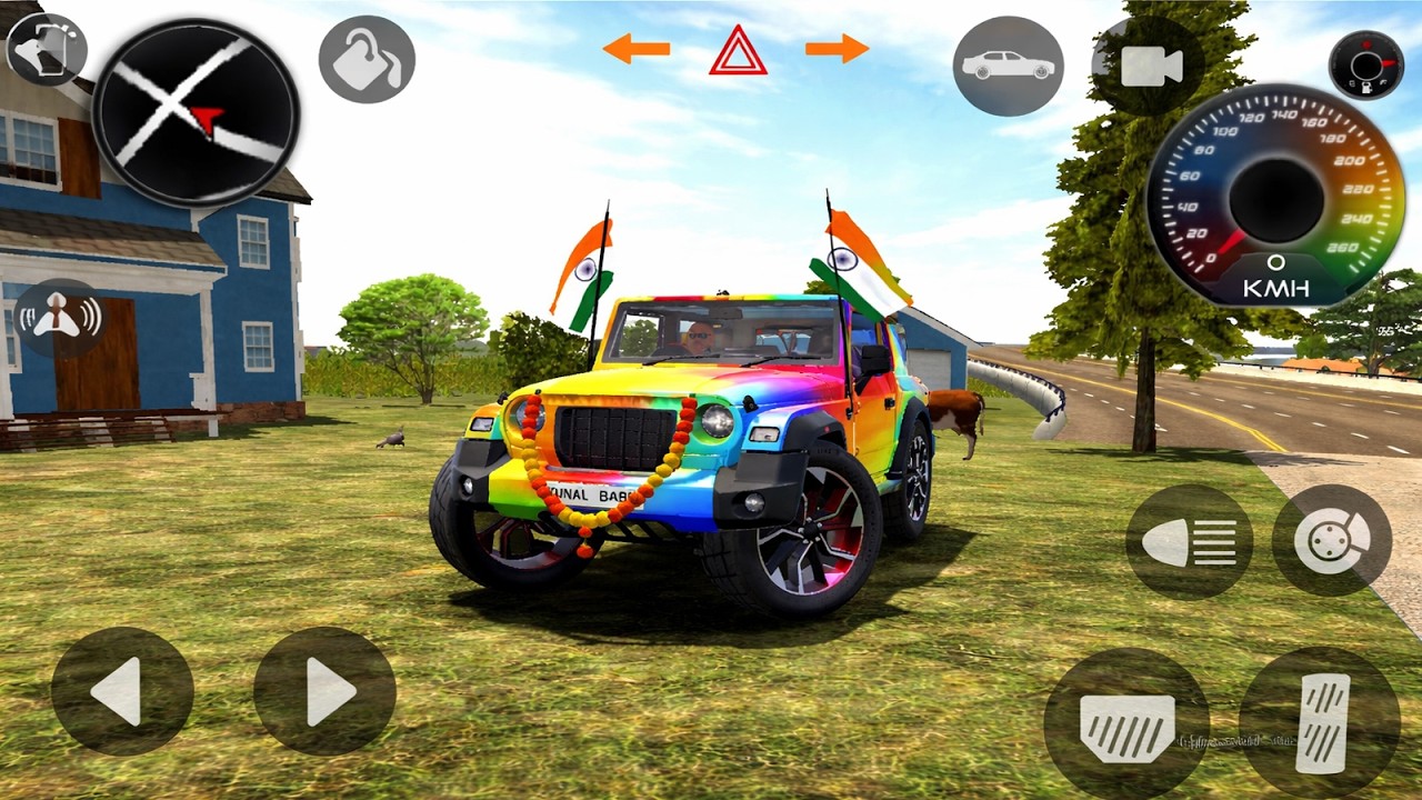 Indian Modified Thar Game Live 🚙🔥 | Steering Gaya Haath Se Bahar 😱💥 | 2026 #ShortsFeed M- 55