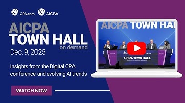 Insights from the Digital CPA conference, profession update and evolving AI trends - Dec. 9