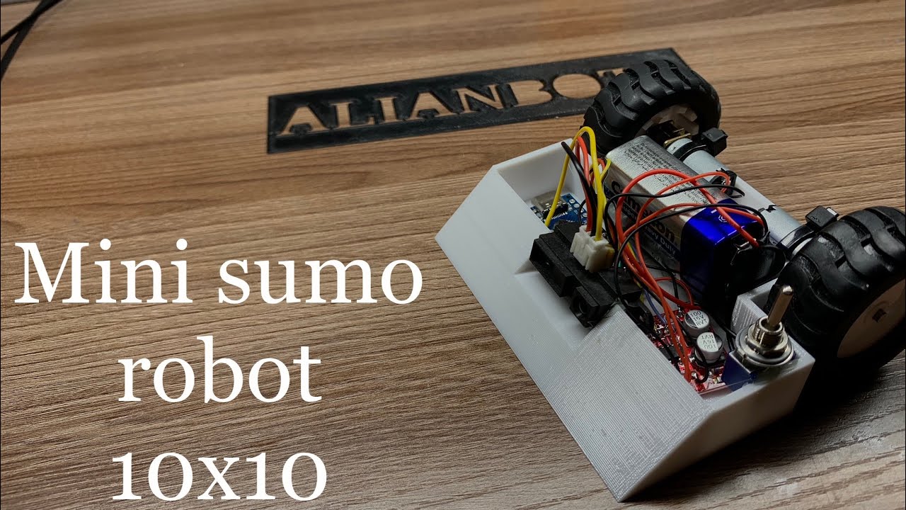 Как сделать mini sumo робота 10 на 10 из ардуино. How to make mini sumo robot 10x10 arduino