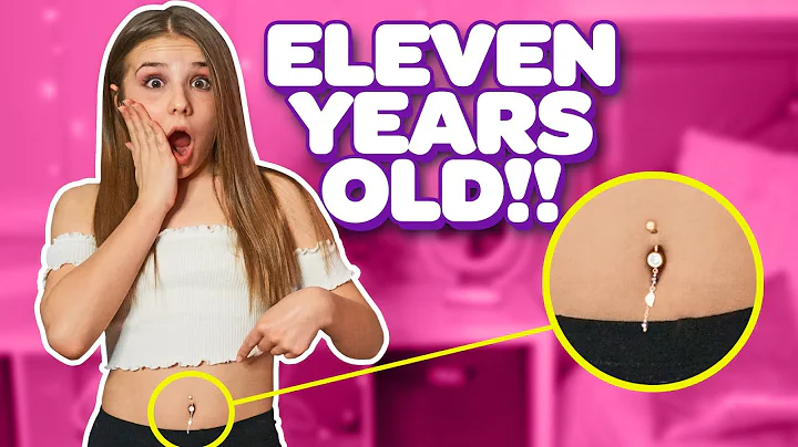 11 YEAR OLD BELLY PIERCED **PRANK** (Cant Say No 24 Hour Challenge)| Piper Rockelle