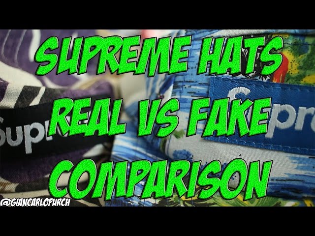 HOW TO TELL REAL VS FAKE SUPREME HAT EDITION 