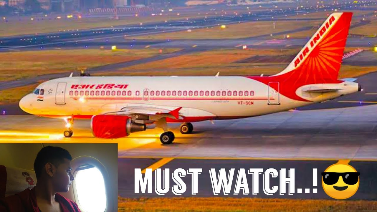 Mumbai To Hyderabad Air India Flight🛫 Awesome Scenario ️🏻