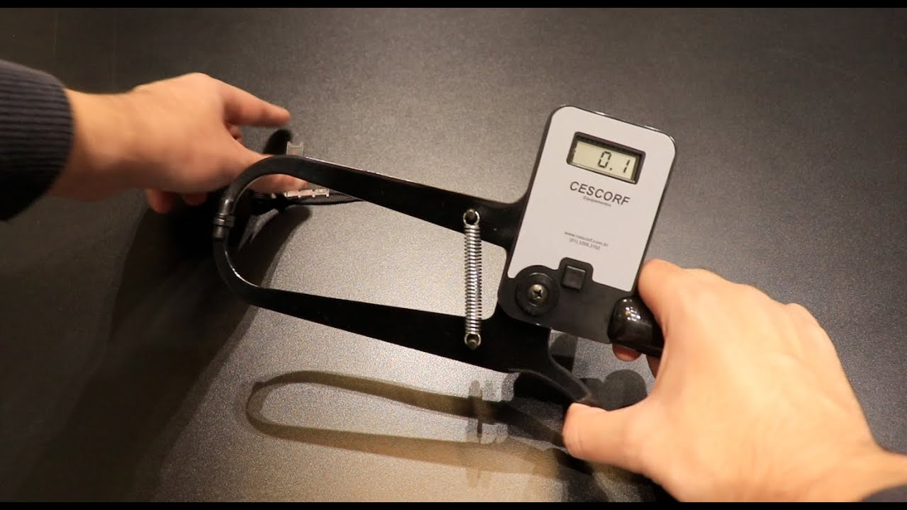 Como calibrar o Plicômetro Digital CESCORF - YouTube