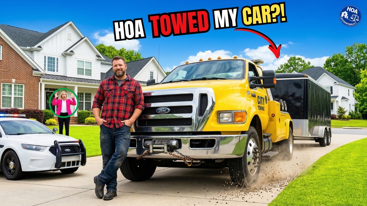 HOA Karen Towed My Car From My Garage… So I Towed Hers - YouTube