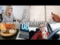 WORK VLOG: weekly planning, go-to Starbucks order + working 9-5 in corporate healthcare