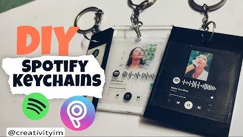 DIY/Spotify Keychain/From Acrylic sheets/Aesthetic