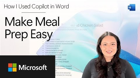 How I Used Copilot in Word to Make Meal Prep Easy