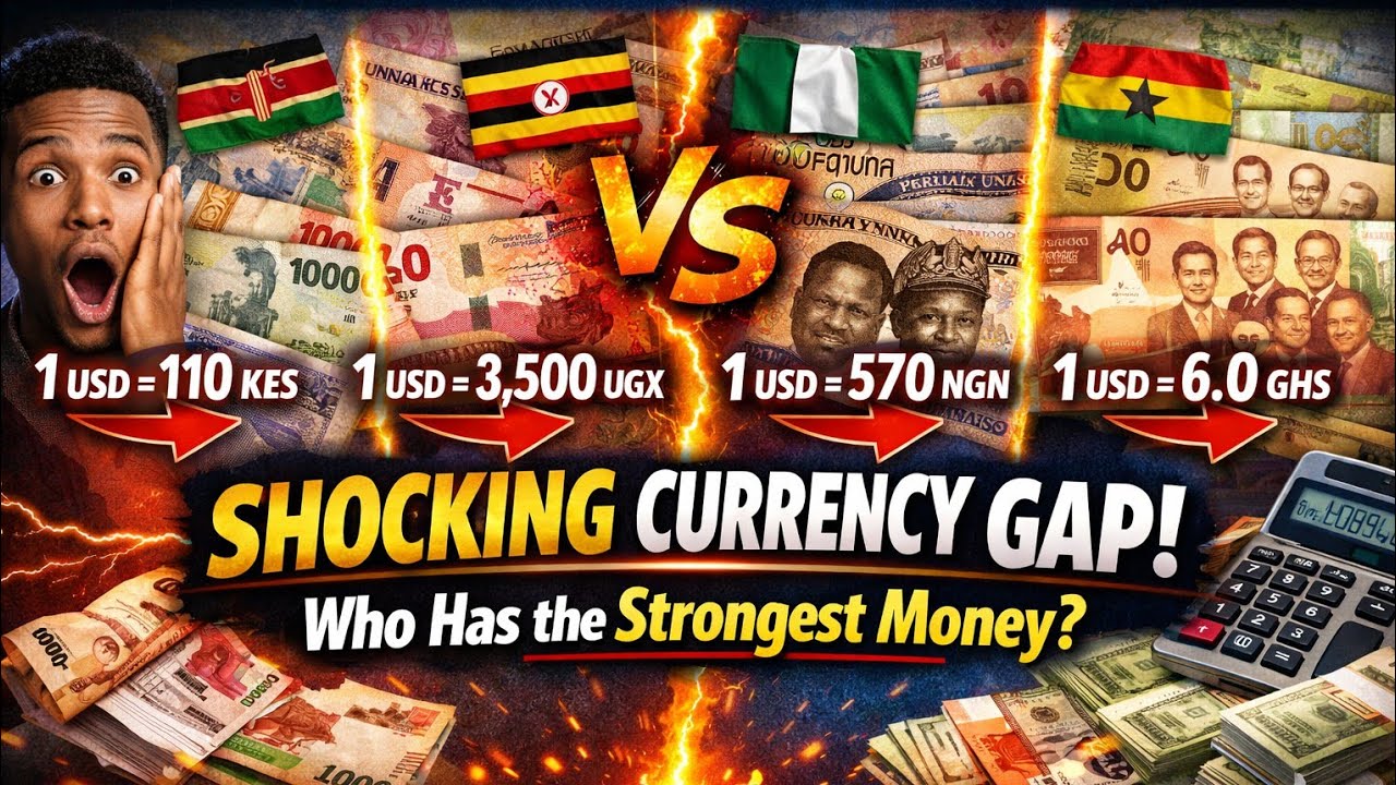 This Currency Comparison Between Kenya, Uganda, Nigeria & Ghana Is Crazy! 🤯