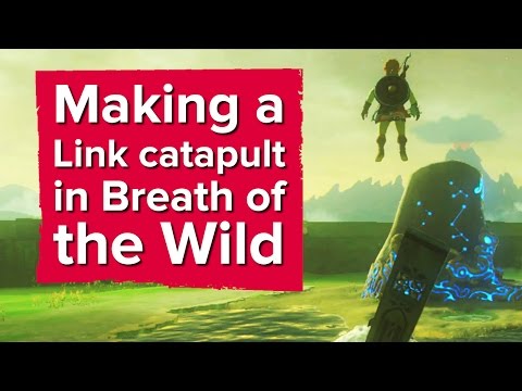 You can make a Link catapult in The Legend of Zelda: Breath of the Wild