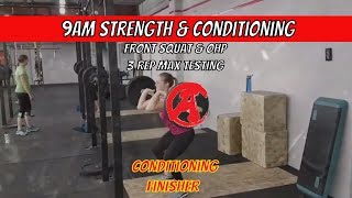 9Am Sc Fsq Ohp 3 Rep Max Testing Conditioning