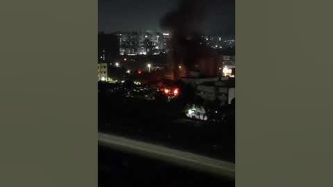 CNG bus blast near JSPM college Tathawade, pune. 8-Oct-2023