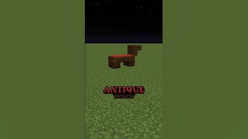 Antique bench Tutorial! Follow for DAILY Minecraft Builds! #minecraft #tutorial #shorts