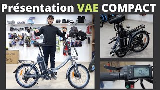 Présentation du VAE COMPACT PLIABLE idéal pour CAMPINGCAR ou PETITS ESPACES *VÉLOBECANE*