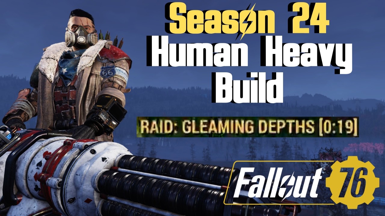 Fallout 76 Human Heavy Build | Bloodied and Full Health | 19 Second Snake | Season 24