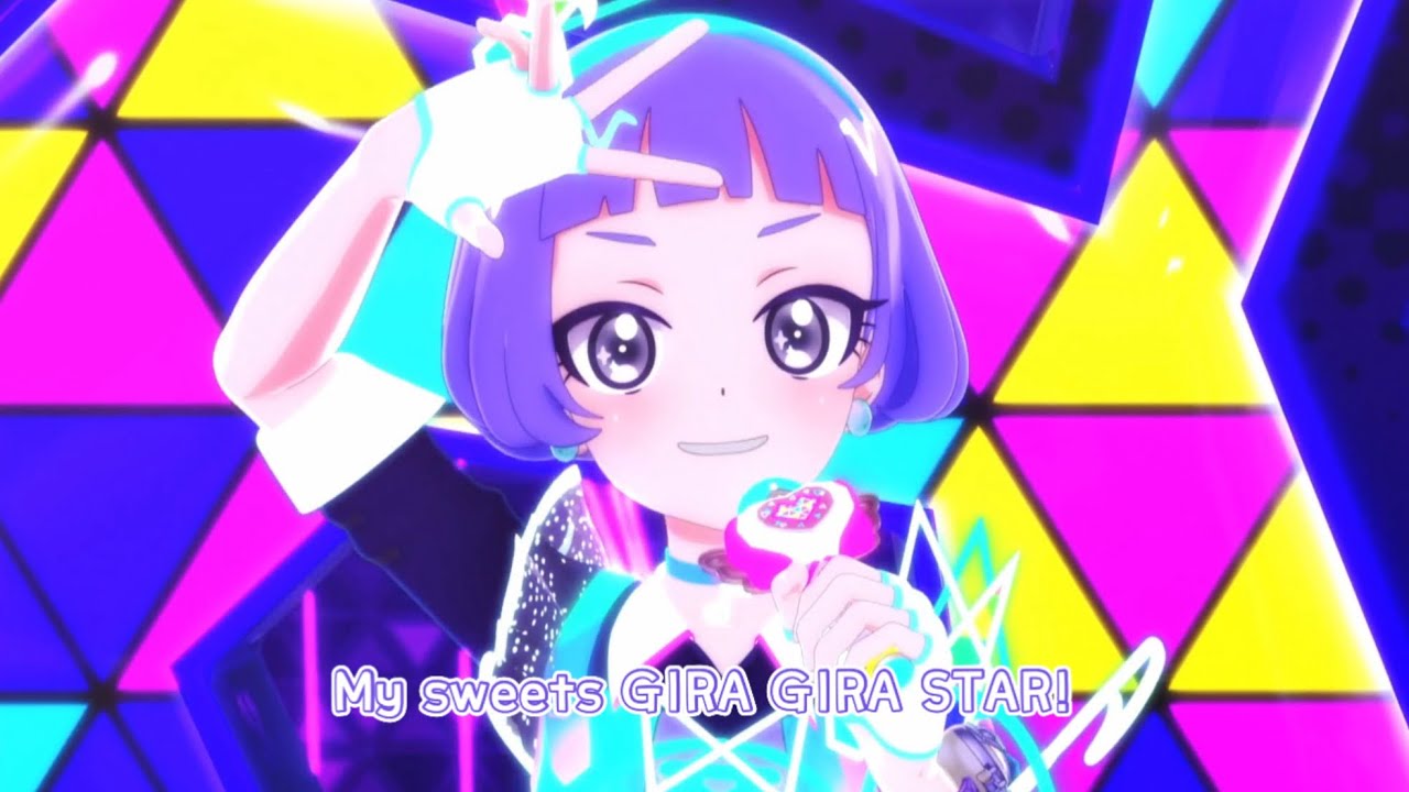 [비밀의 아이프리] (일본판 풀버전) 마미야 치이 「GIRA GIRA STAR」 ひみつのアイプリ 真実夜チィ  「GIRA GIRA STAR」