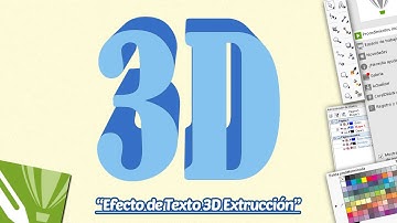 Efecto de Texto 3D Extrucción en Corel Draw X.