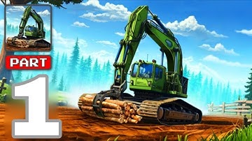 Mega Harvester - Gameplay Walkthrough Part 1 - Cutting Mega Wood with Machine Android Gameplay