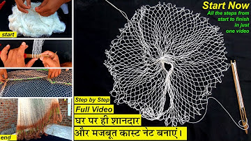 Make a Best Fishing Cast Net step by step || बहुत ही असान तरीके से कास्‍ट नेट बनाना सीखें || MrPKR