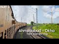 Part 2  shalimar okha express journey vlog from ahmedabad to okha  behind electric locomotive