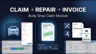 Body Shop Claim Module | Insurance Claim Workflow + Denting Painting Invoice | Dealer ERP Demo