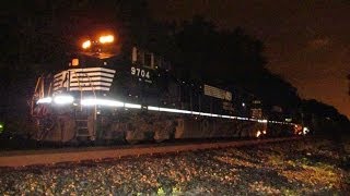 Chasing Norfolk Southern Power Leading CSX Q652 - Tuesday November 5, 2013