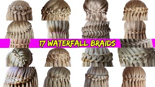 17 WATERFALL BRAIDS | From BASIC to COMPLICATED by Another Braid