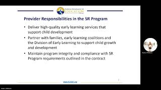 Provider Orientation (School Readiness)