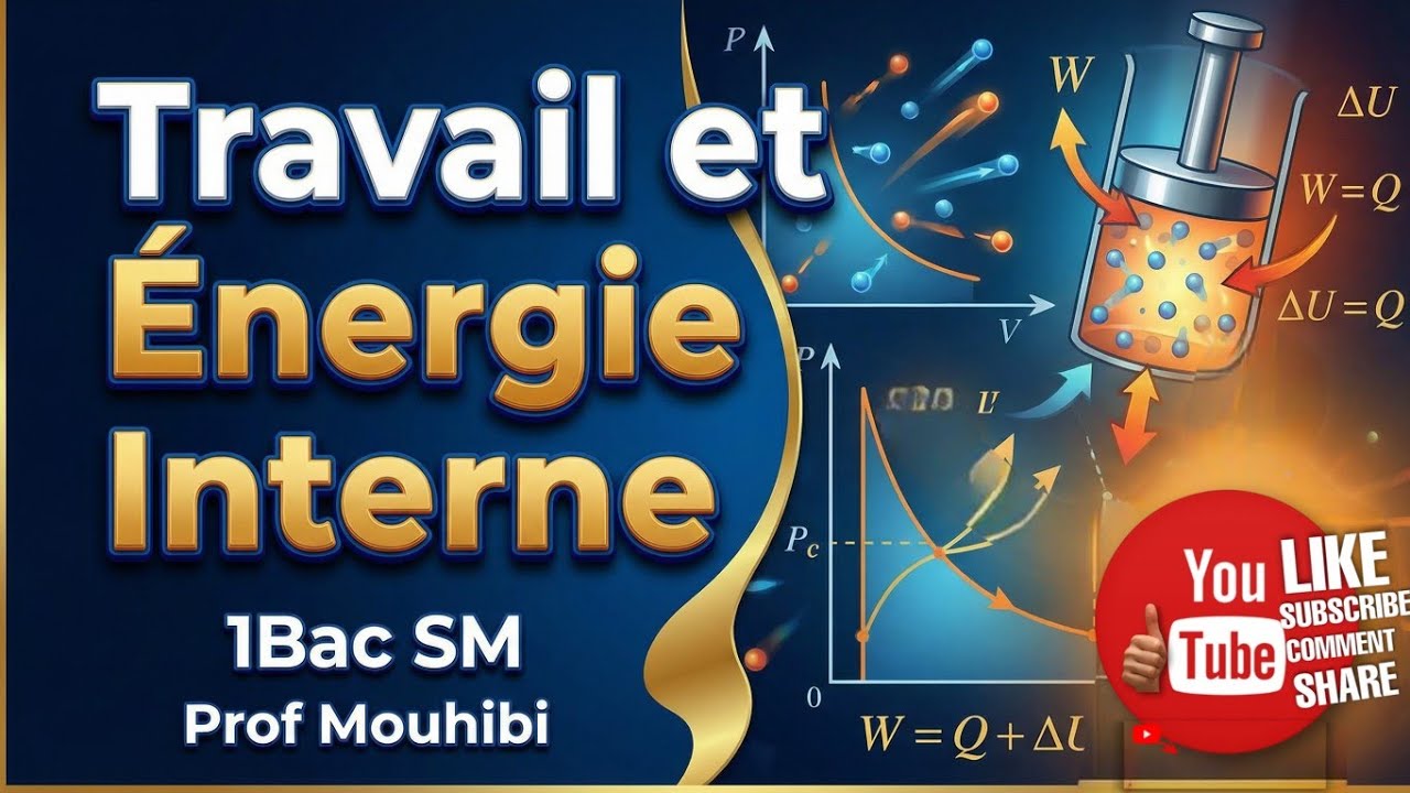 travail et energie interne 1bac sm cour + application + exercices devoir3