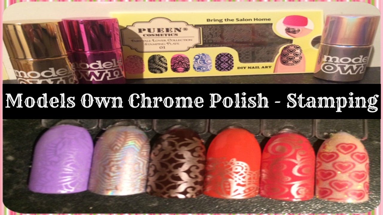 📀 MODELS OWN CHROME POLISH - stamping swatches & review 📀
