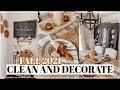 FALL 2021🍂CLEAN AND DECORATE WITH ME Part 1! | COZY FALL FARMHOUSE DECORATING IDEAS FOR DINING ROOM