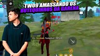 TWO9 AMASSANDO OS BUTEQUINHOS DA GARENA NO SOLO VS SQUAD!