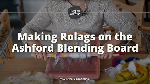 Making Rolags on the Ashford Blending Board