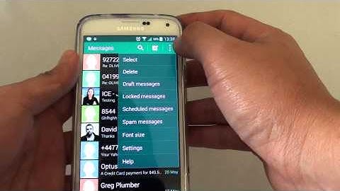 Samsung Galaxy S5: How to Delete Multiple Old Text Messages from Conversation