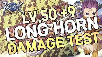Ragnarok Origin Korea Swordman Crusader Paladin LV.50 +9 Long Horn Damage Test 라그나로크 오리진