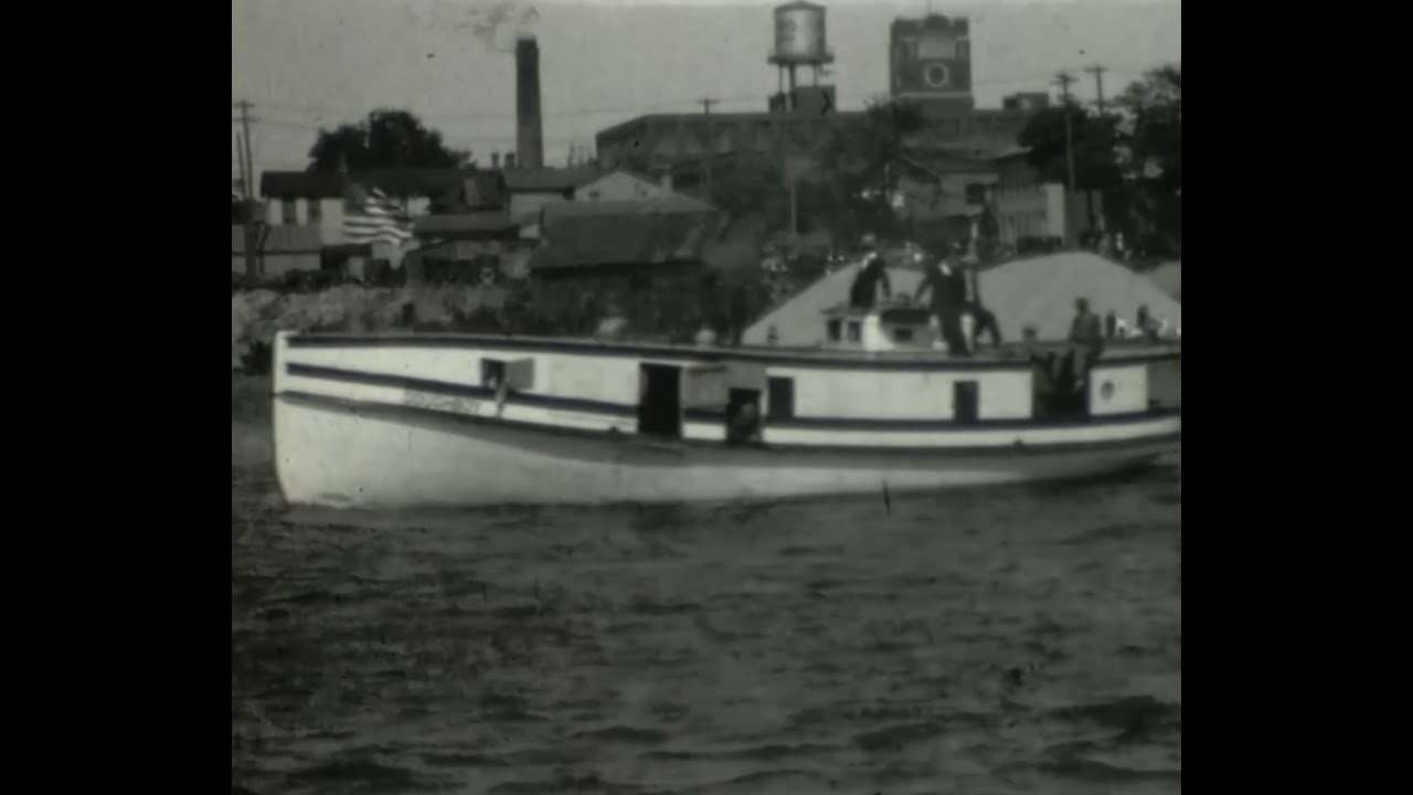 1929, Twin Rivers, Wisconsin, Boat Regatta, Parade, Streets