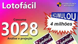 Análise E Projeção Para O Concurso 3028 Da Lotofácil - Acumulado