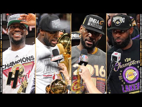 LeBron James ALL 4 Finals MVP Speeches!