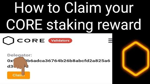 how to claim CORE staking rewards #claim #CORE #reward