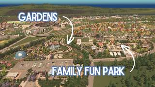 Detailing our Family Fun Park & Gardens | Cities Skylines Livestream Series @JoyBuildsCities