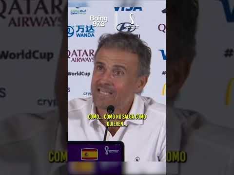 Luis Enrique habló