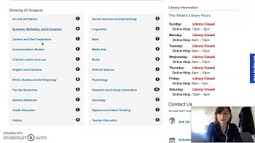 Research #1: finding and using library databases
