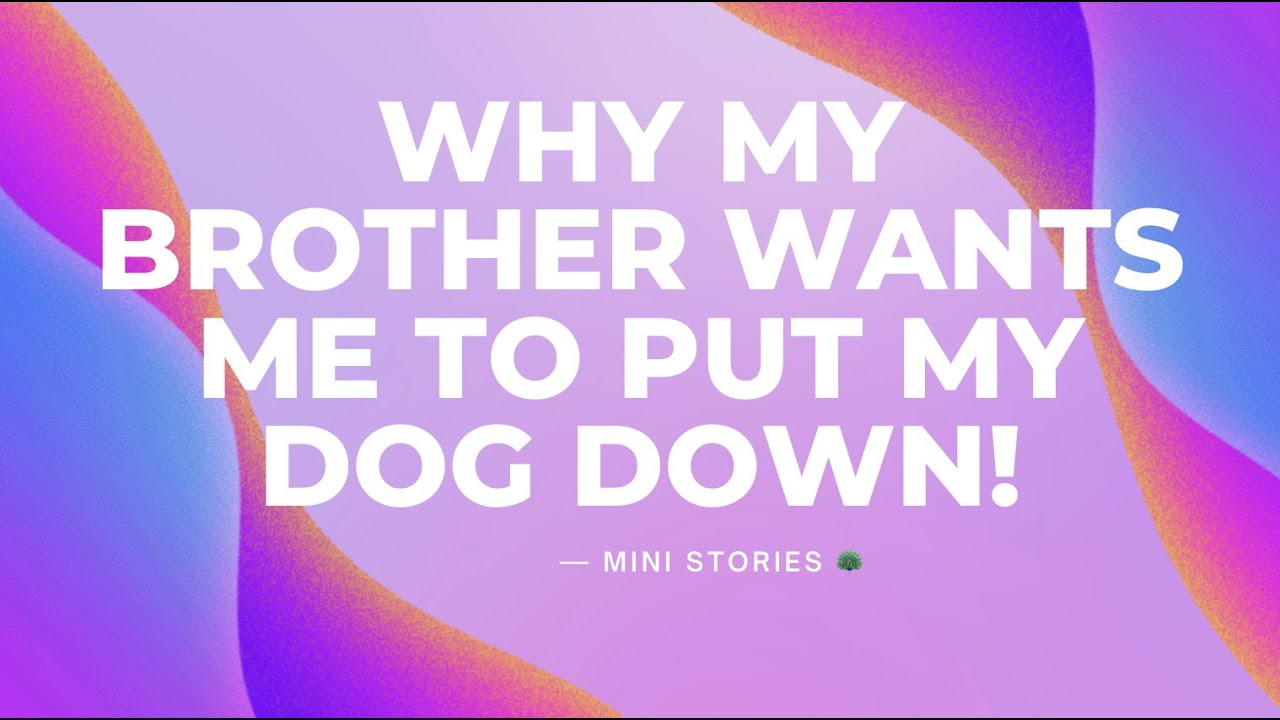 My brother wants me to put the dog down! YouTube