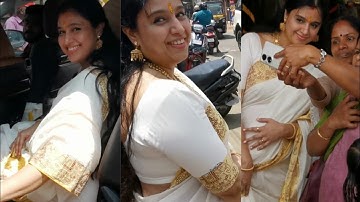 സംയുക്ത വർമ്മ ഗുരുവായൂർ അമ്പലത്തിൽ കുടുംബത്തോടൊപ്പം വന്നപ്പോൾ | Actress Samyuktha Varma at Guruvayur